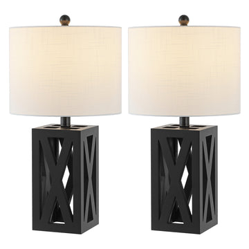 Stewart 21.5" Wood LED Table Lamp - JONATHAN Y